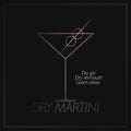 Dry martini recipe. Logo of alcohol cocktail